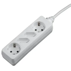 Power Strip Hama 121921, 4 outlets, White