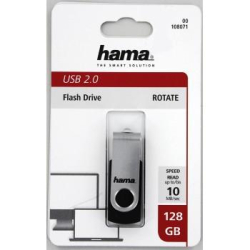 Памет USB 2.0 125GB Hama Rotate черно/сребристо