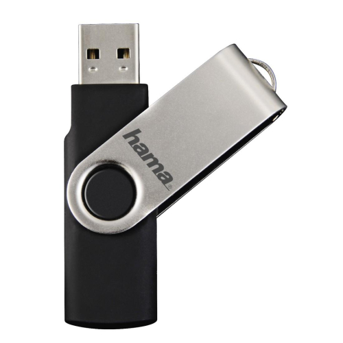 Памет USB 2.0 125GB Hama Rotate черно/сребристо, 2004047443196149 04 