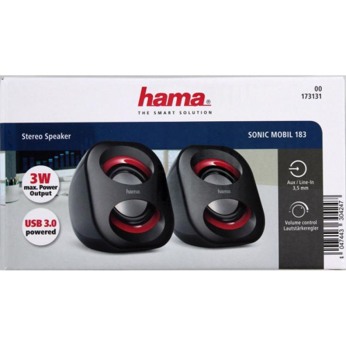 Speakers Hama Sonic Mobil 183, 2004047443304247 02  — OK Office Speakers Hama Sonic Mobil 183, 2004047443304247 02