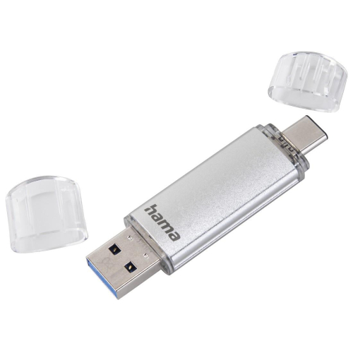Памет USB 3.1/Type-C 16GB Hama C-Laeta сребрист, 2004047443310552 02  — OK Office Памет USB 3.1/Type-C 16GB Hama C-Laeta сребрист, 2004047443310552 02