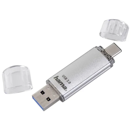 Памет USB 3.0/3.1 към Type-C 64GB Hama C-Laeta сребрист, 2004047443310606