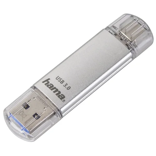 Памет USB 3.0/3.1 към Type-C 64GB Hama C-Laeta сребрист, 2004047443310606 02 