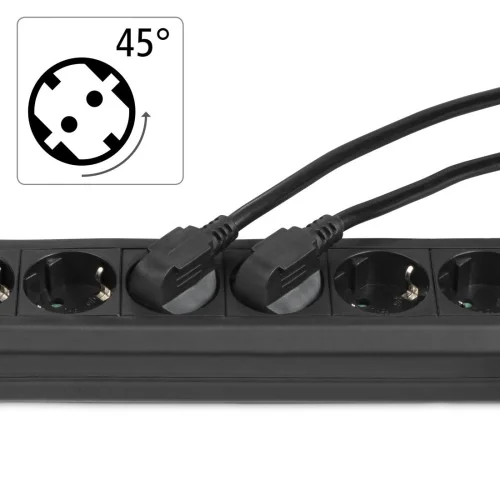 Hama 6-Socket Multiple Socket Outlet, with Switch and Childproof Lock, 5 m, black , 2004047443359766 09 
