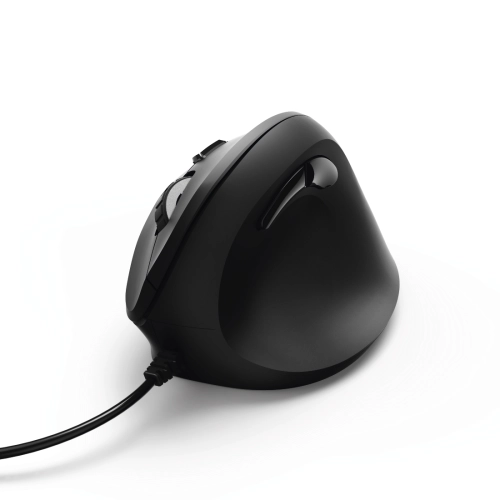 Hama Vertical, Ergonomic 'EMC-500' cabled mouse,  Black, 2004047443370372