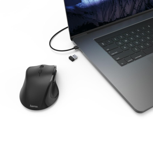 Безжична мишка Hama Riano, лява ръка, черен, 2004047443370853 03 