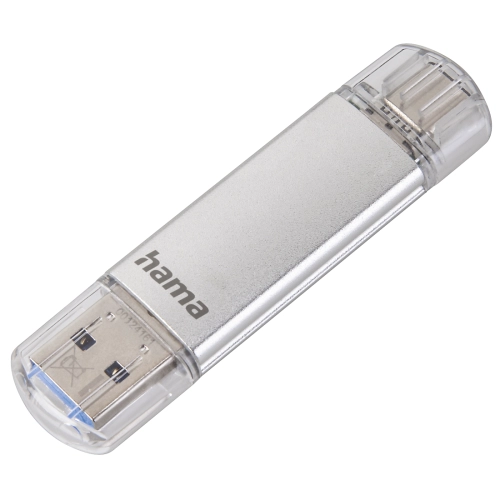 Памет USB 3.0/3.1 към Type-C 128GB Hama C-Laeta сребрист, 2004047443414878