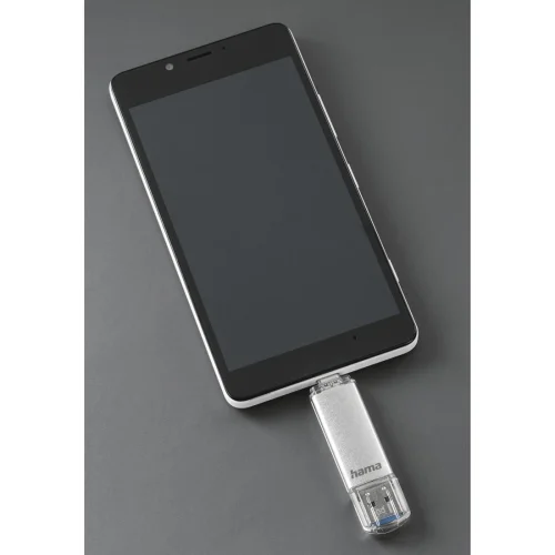 Памет USB 3.0/3.1 към Type-C 128GB Hama C-Laeta сребрист, 2004047443414878 03 