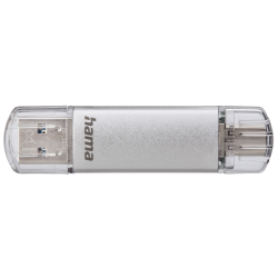 Памет USB 3.0/3.1 към Type-C 128GB Hama C-Laeta сребрист