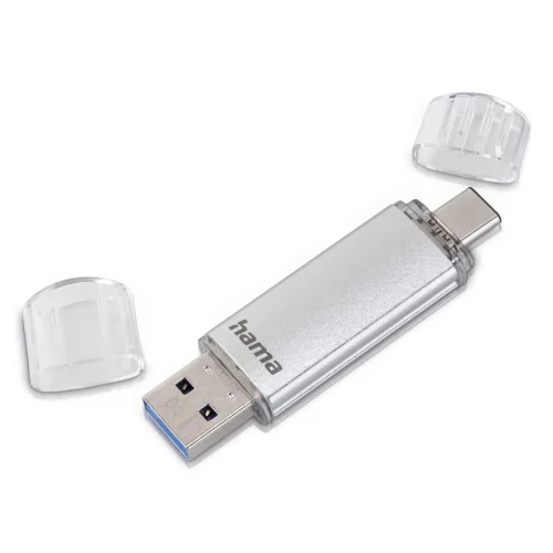 Памет USB 3.0/3.1 към Type-C 128GB Hama C-Laeta сребрист, 2004047443414878 05 