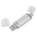 Памет USB 3.0/3.1 към Type-C 128GB Hama C-Laeta сребрист, 2004047443414878 08 
