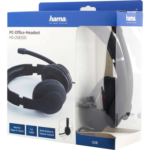 Hama headphones + mic HS-USB300 USB, 1000000000038787 04  — OK Office Hama headphones + mic HS-USB300 USB, 1000000000038787 04