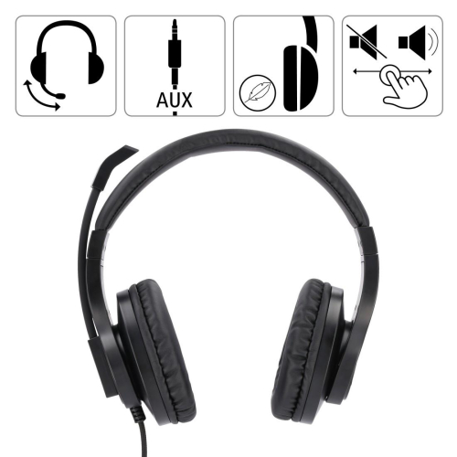 Hama headphones + mic HS-P300 2X3.5mm, 1000000000038788 14  — OK Office Hama headphones + mic HS-P300 2X3.5mm, 1000000000038788 14