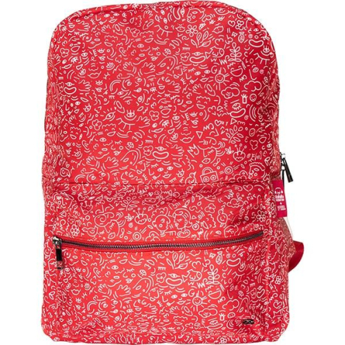Hama HaHaHa Feel Notebook Rucksack, up to 40 cm (15.6'), Red, 2004047443427816 02  — OK Office Hama HaHaHa Feel Notebook Rucksack, up to 40 cm (15.6'), Red, 2004047443427816 02