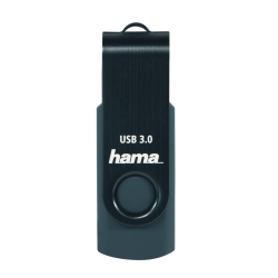 Памет USB 3.0 32GB Hama Rotate петролно синьо