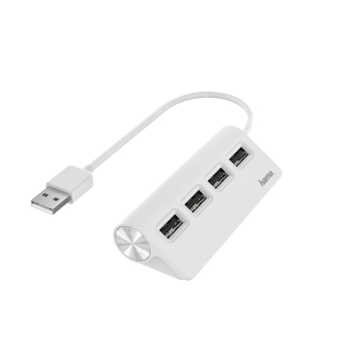 USB hub Hama 200120 4 USB ports 2 white, 1000000000039336 06  — OK Office USB hub Hama 200120 4 USB ports 2 white, 1000000000039336 06