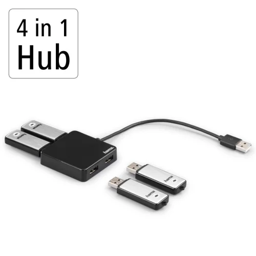 USB hub Hama 12131/200121 4 ports, 1000000000019225 06 