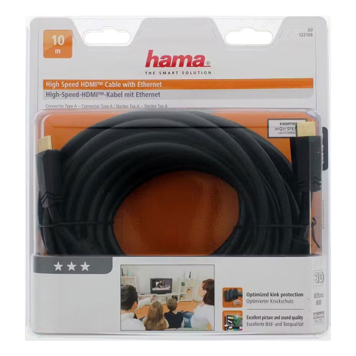 HDMI/HDMI cable Hama M/M 10m 4K, 1000000000023685 02 