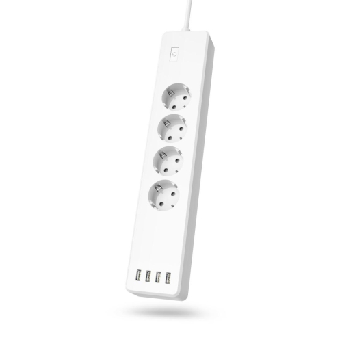 Power Strip Hama 176574, 4 outlets, White, 2004047443443052 03 