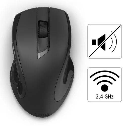 Hama 'MW-900' 7-Button Laser Wireless Mouse, black, 2004047443453945