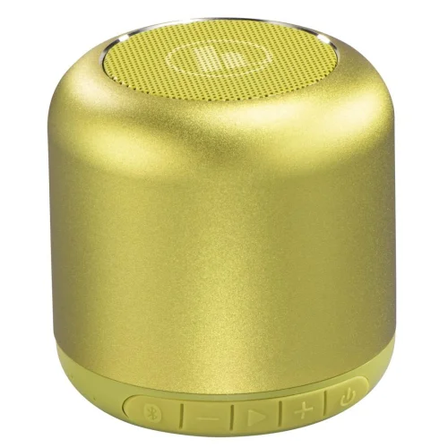 Безжична смарт тонколона HAMA Drum 2.0, Bluetooth, 3.5mm жак, 3.5W, Жълто-зелен, 2004047443455307