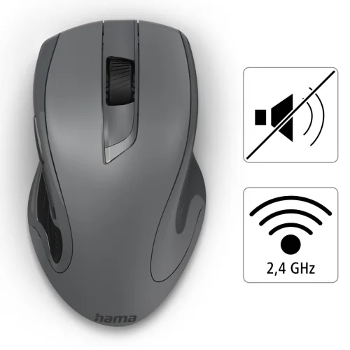 Hama 'MW-900 V2' 7-Button Laser Wireless Mouse, dark grey, 2004047443465856 06 