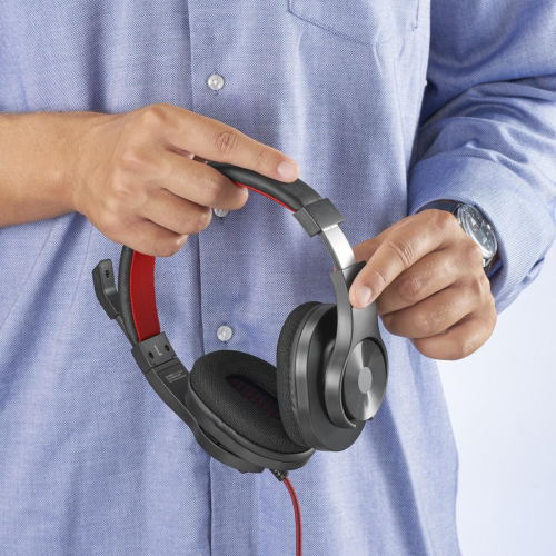 Hama Headphones HS-USB400 V2, Black, 2004047443471727 04  — OK Office Hama Headphones HS-USB400 V2, Black, 2004047443471727 04