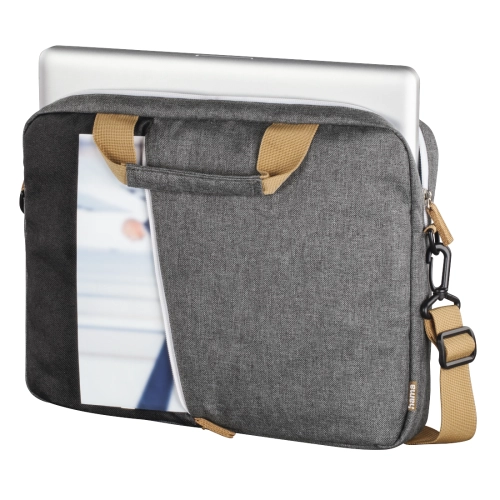 Чанта за лаптоп HAMA Florence, До 40 см (15.6'), Полиестер, Черен/Сив, 2004047443472014 03 