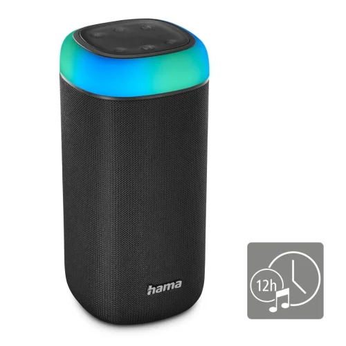 Hama 'Shine 2.0' Bluetooth® Loudspeaker, LED, Splash-Protected, 30W, blk, 2004047443473653