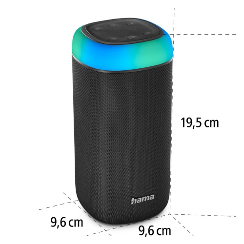 Hama Wireless speaker Shine 2.0, Black, 2004047443473653 04  — OK Office Hama Wireless speaker Shine 2.0, Black, 2004047443473653 04