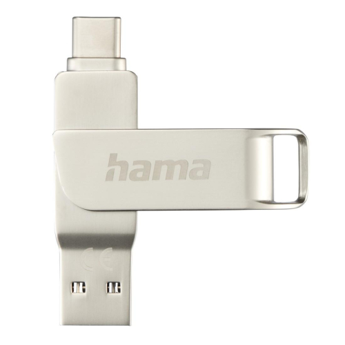 Hama USB-C 3.1/3.0 C-Rotate Pro 128GB Silver, 2004047443474087 03 