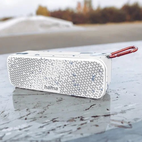 Hama 'PowerBrick 2.0' Bluetooth® Loudspeaker, Splash-Protected, 8W, white, 2004047443479112 08 