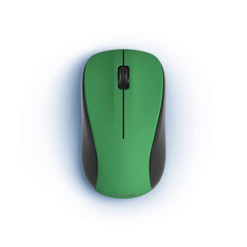 Hama 'MW-300 V2' Optical 3-Button Wireless Mouse, Quiet, USB Receiver, green, 2004047443479730