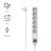 Power strip Hama 223152 6 outlets with switch, White, 2004047443480286 09 