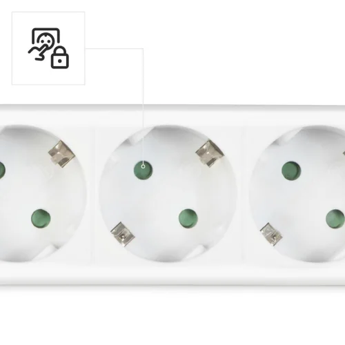 Power strip Hama 223152 6 outlets with switch, White, 2004047443480286 04 