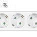 Power strip Hama 223152 6 outlets with switch, White, 2004047443480286 09 