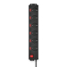 Power Strip Hama 223160, 6 outlets with switches, Black, 2004047443480378 08 