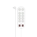 Hama 223163 Power Strip, 10 outlets with switch, White, 2004047443481139 02 