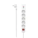 Hama Power Strip, 5-Way, USB-C/A 18 W, PD/QC™, Switch, Flat Plug, 1.4 m, wht, 2004047443481290 03 