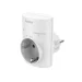 Hama Socket Adapter, Earthed Contact, Overvoltage Protection, Mains Voltage, white, 2004047443482129 03 
