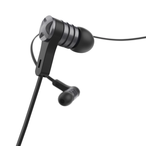 Hama 'Intense' Headphones, In-Ear, Microphone, Flat Ribbon Cable, black, 2004047443483027 05 