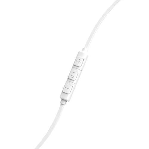 Hama 'Intense' Headphones, In-Ear, Microphone, Flat Ribbon Cable, white, 2004047443483034 02 