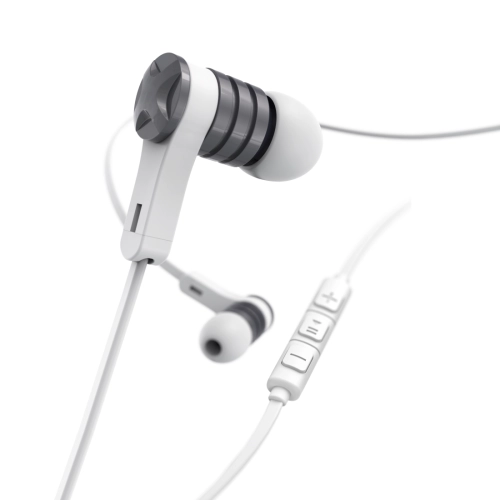 Hama 'Intense' Headphones, In-Ear, Microphone, Flat Ribbon Cable, white, 2004047443483034 03 