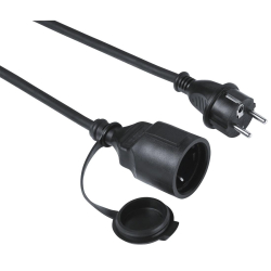 Удължителен Hama Outdoor 223251, 5m, черен