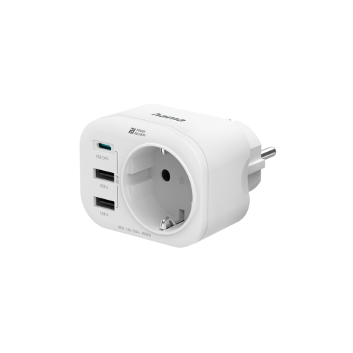 Power Strip 4 outlets, 1 x USB-C, 2 x USB-A, White, 2004047443498359 03  — OK Office Power Strip 4 outlets, 1 x USB-C, 2 x USB-A, White, 2004047443498359 03
