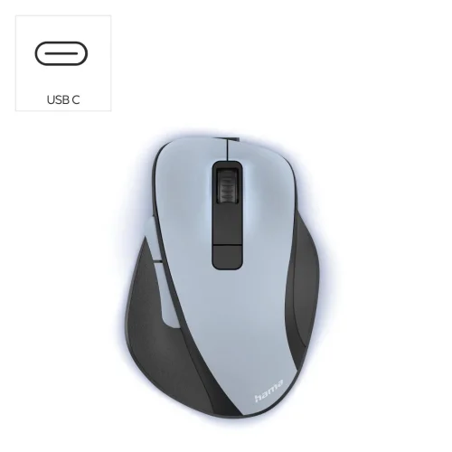 Hama 'MW-500 Recharge' Optical 6-Button Mouse, Silent, Blue, 2004047443500816 03 