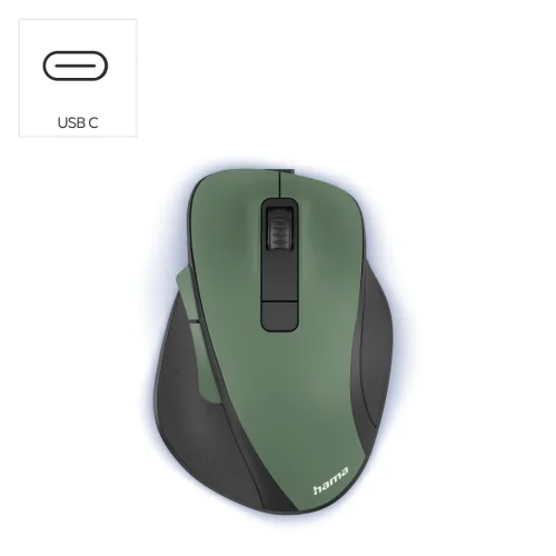 Wireless mouse Hama MW-500 Recharge, Silent, Green, 2004047443500823 03 