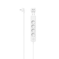 Hama 22319 Power Strip, 5 outlets + 2хUSB-C with switch, White