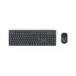 Hama WKM-200 wireless mouse + pad set, Black