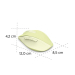 Безжична мишка HAMA  WM-500 Silent 800/1200/1600 dpi зелена, 2004047443537430 09 